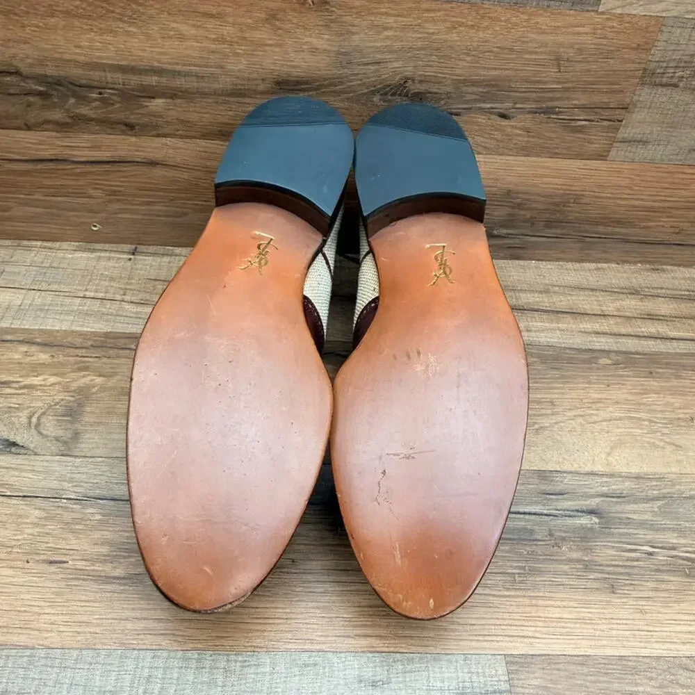 Yves Saint Laurent YSL Size 7.5D Brown Leather  Oxfords shoes